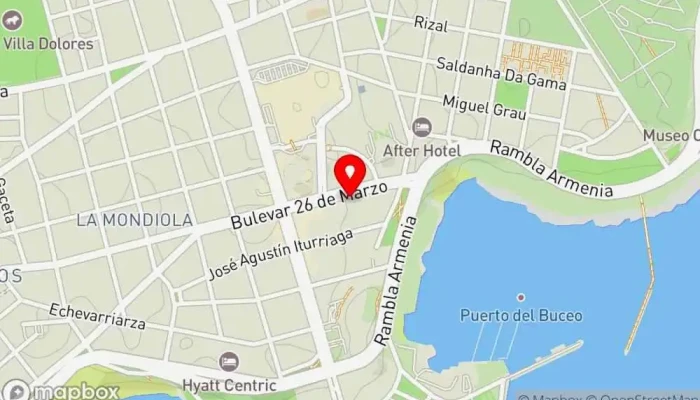 mapa de Panini's Restaurante en Montevideo