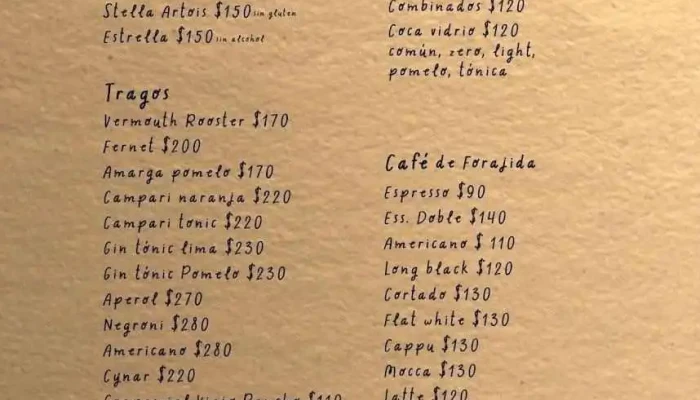 Pantagruel Bar -  Menu - Montevideo