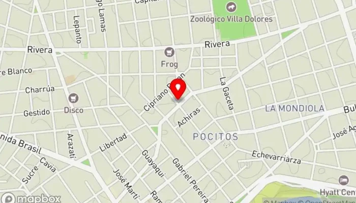 mapa de Panza Comida Casera Restaurante en Montevideo