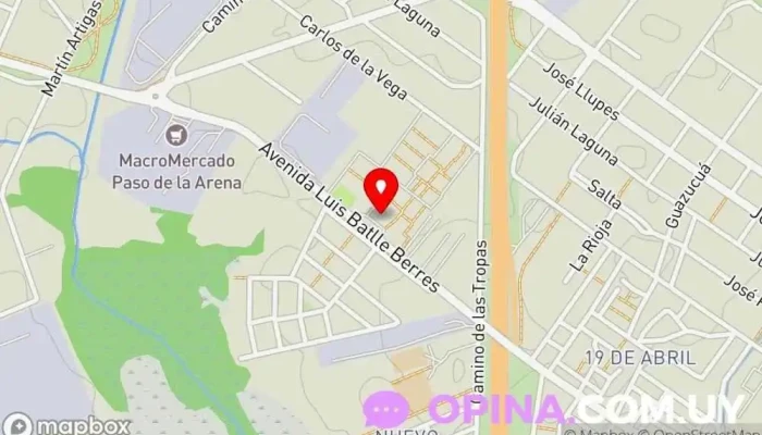mapa de Papeleria Arcoiris Centro comercial en Montevideo