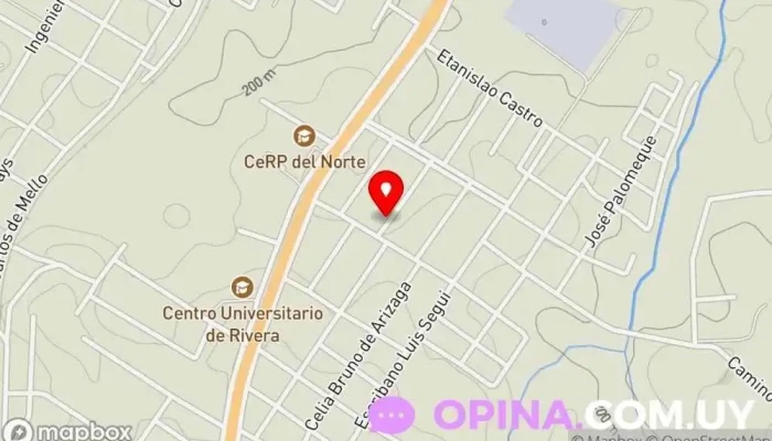 mapa de Papelería Calcos Papelería en Rivera