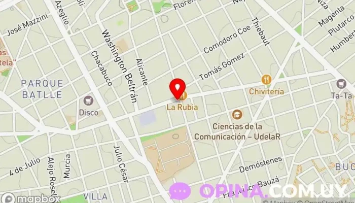 mapa de Papelería Camaru Ltda Papelería en Montevideo