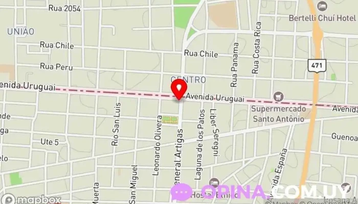 mapa de Papeleria Garabatos Centro comercial en Chuy