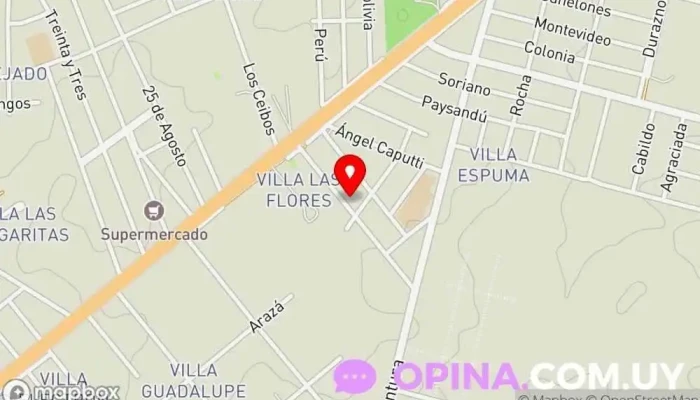 mapa de Papelería Gurrumines Tienda de regalos en Barros Blancos