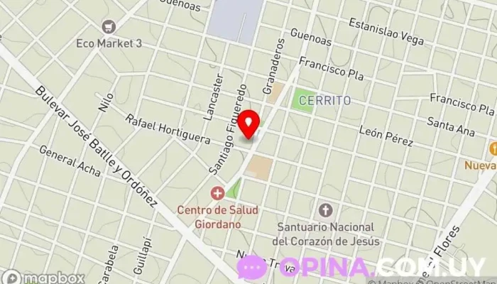 mapa de Papelería GyA Papelería en Montevideo