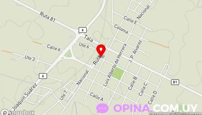 mapa de Papeleria La Abu Papelería en San Bautista