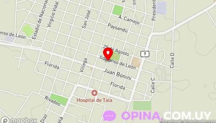 mapa de PAPELERIA LO DE WILLY Tienda de artículos para el hogar en Tala