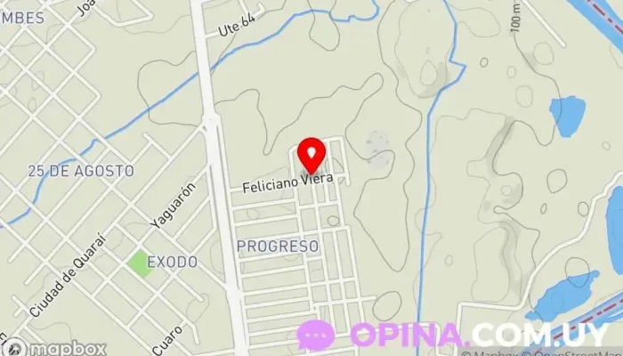 mapa de Papelería Luna Papelería en Artigas