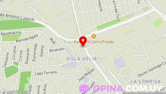 mapa de Papeleria Lussich Juguetería en Maldonado