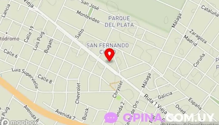 mapa de Papelería Papelería en Ciudad del Plata