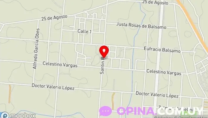 mapa de Papelería Papelería en Paso de los Toros