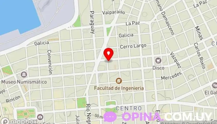 mapa de Papelería Nival Papelería en Montevideo