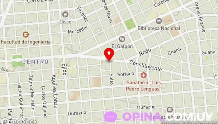 mapa de Papeleria Nival Papelería en Montevideo