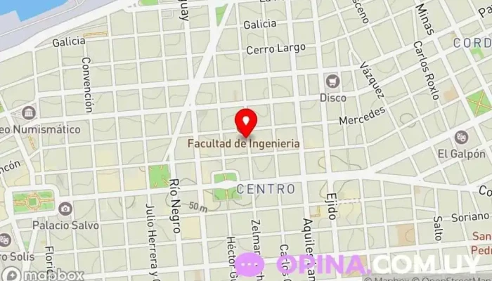 mapa de Papelería PapelOn Papelería en Montevideo