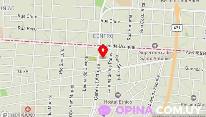 mapa de Papeleria Papiros Papelería en Chuy