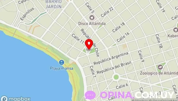 mapa de Papeleria Viceversa Centro comercial en Atlántida