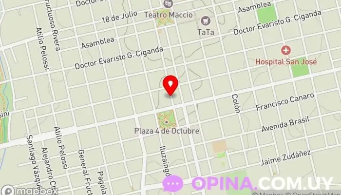 mapa de PAPELERIA VIVI SCRAP Tienda de artesanías en San José de Mayo