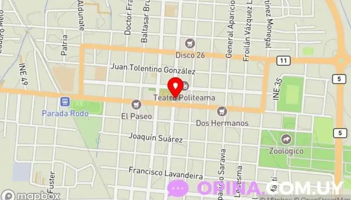 mapa de Papelería y Juguetería Juguetería en Canelones