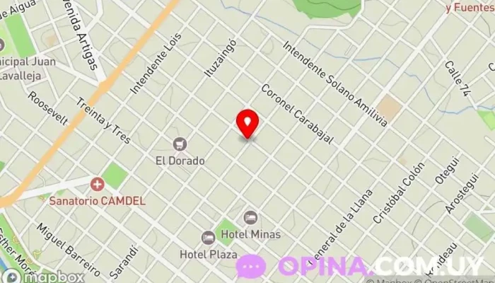 mapa de Papeleria y Kiosco Tach Papelería en Minas