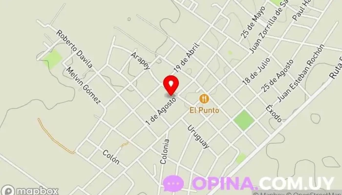 mapa de Papelería y regalería HAKUNA MATATA Comercio en Ombúes de Lavalle