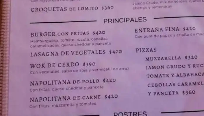 Parador El Arroyo:  Menu - Restaurante de comida rápida