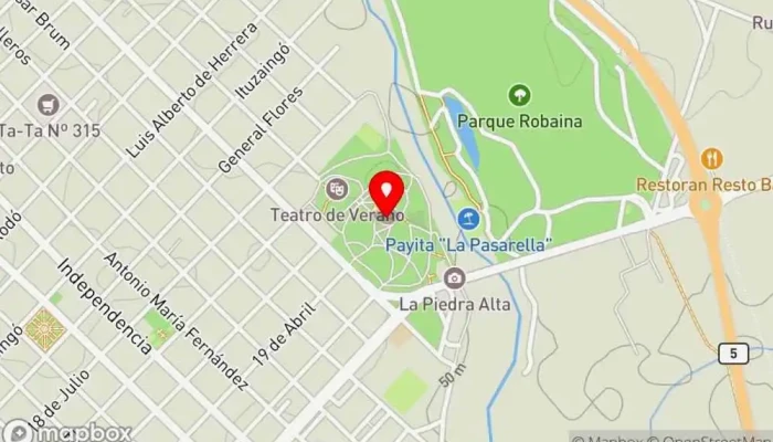 mapa de Parador Il Santo Sala de baile en Montevideo