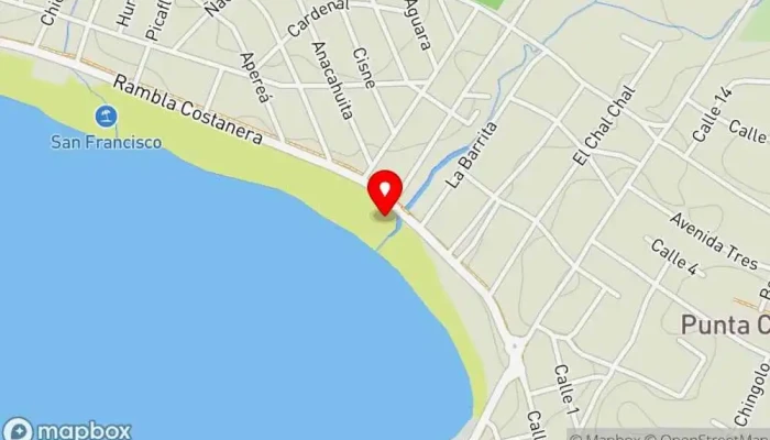 mapa de Parador La Ola Beach Restaurante de comida rápida en Piriápolis