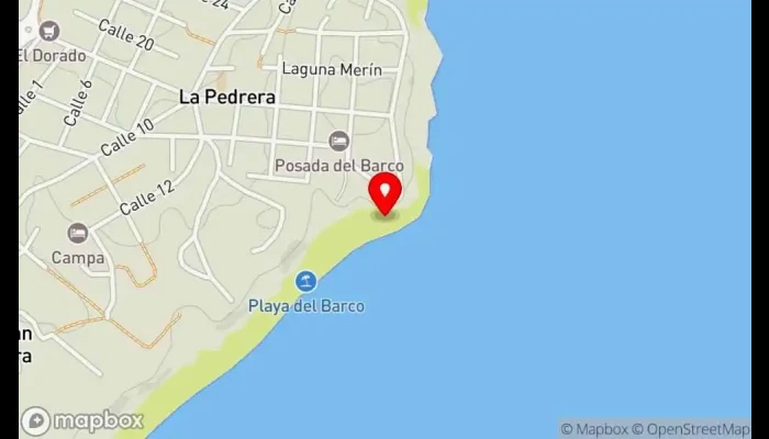 mapa de Parador Playa del Barco Restaurante en La Pedrera