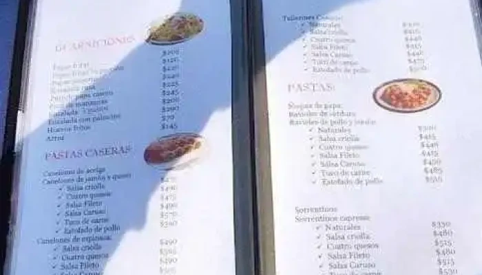 Parador Sarandi:  Menu