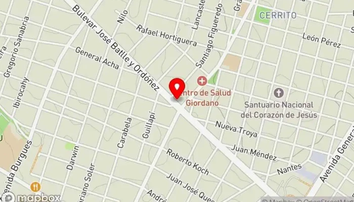 mapa de Parillada Choripan Restaurante en Montevideo