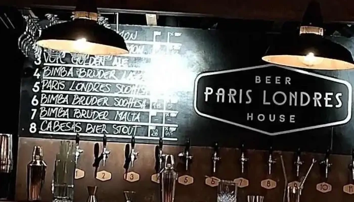 Paris Londres Beer House Menu - Cervecería