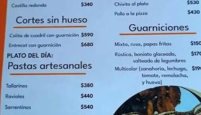 Parrilla La Liebre:  Menu