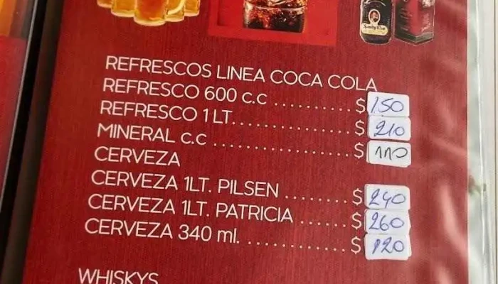 Parrillada 2 Patos:  Menu