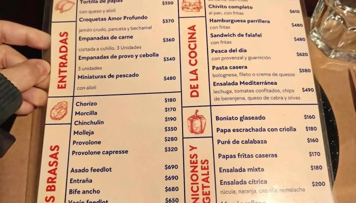 Parrillada Amor Profundo:  Menu - Parrilla