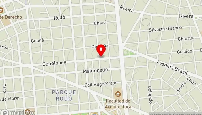 mapa de Parrillada El Alemán Parrilla, Bar restaurante en Montevideo