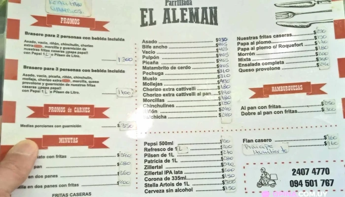 Parrillada El Aleman Menu - Parrilla