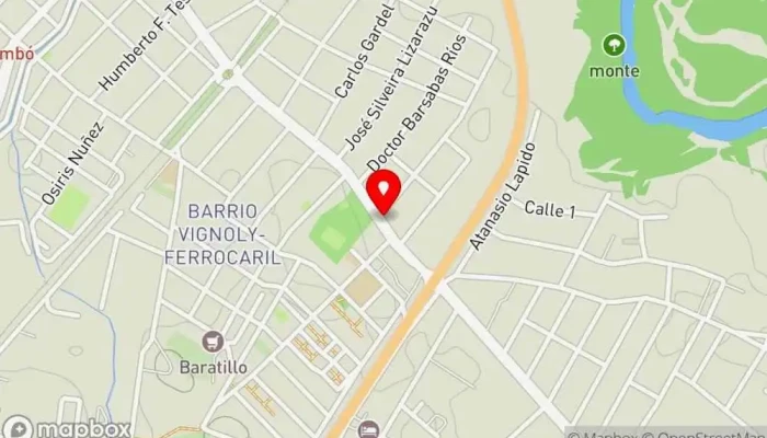 mapa de Parrillada El Chamaquito Parrilla en Tacuarembó