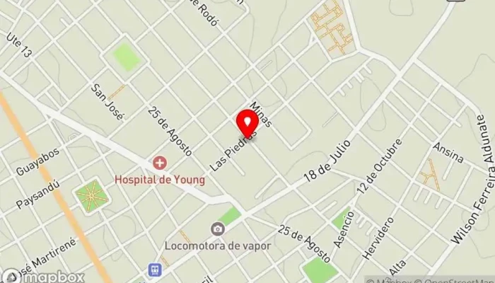 mapa de Parrillada El Tato Parrilla en Young