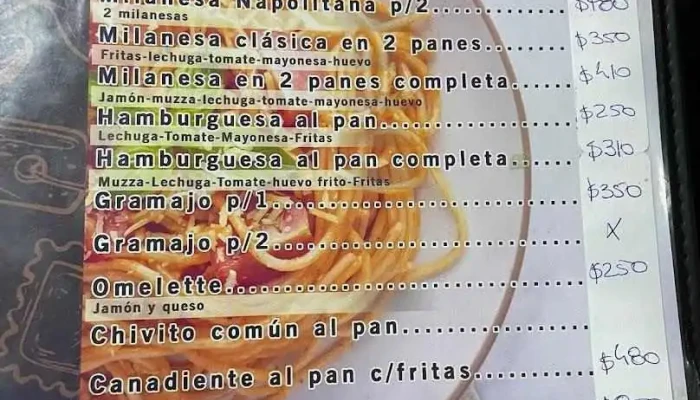 Parrillada El Viejo Telurio:  Menu