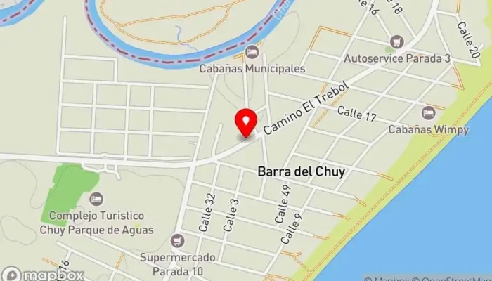 mapa de Parrillada Javier Restaurante en Barra del Chuy