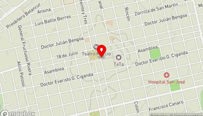 mapa de Paseo Del Sabor Restaurante en San José de Mayo