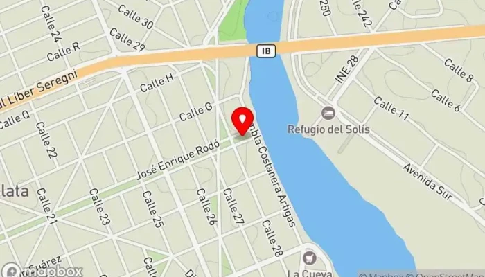 mapa de Paseo Gastronómico Costanera del Solís Restaurante en Parque del Plata