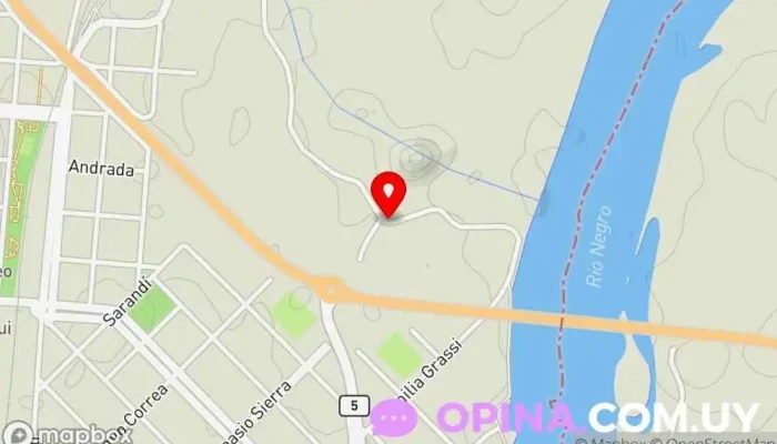 mapa de Paso de los toros  en Paso de los Toros