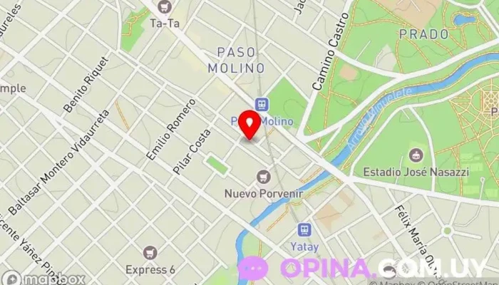mapa de Paso Molino  en Montevideo
