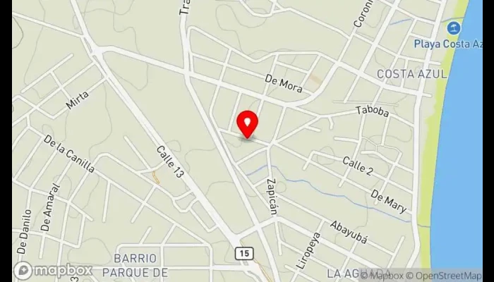 mapa de Pastas Caseras Lo de Virginia Restaurante especializado en fideos en La Paloma