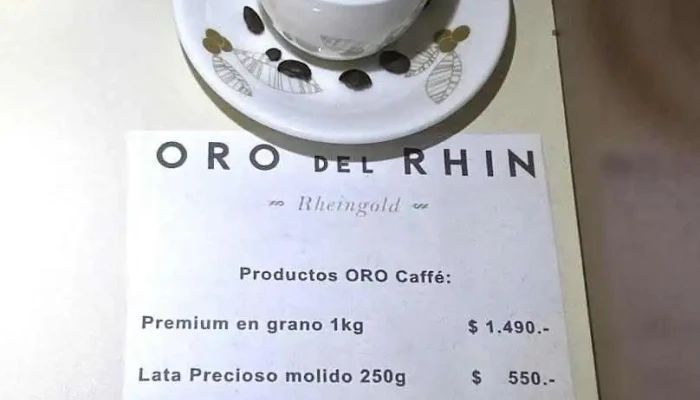 Pasteleria Oro Del Rhin Menu