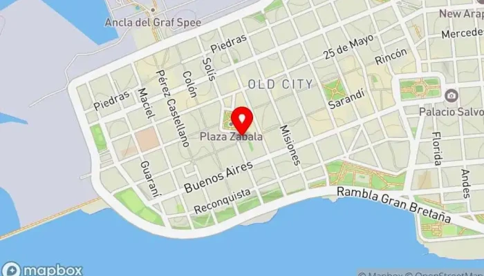 mapa de Pausa, cocina y café Cafetería en Montevideo