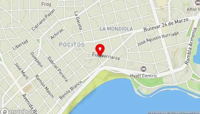 mapa de Pecas Pocitos Heladería, Cafetería en Montevideo