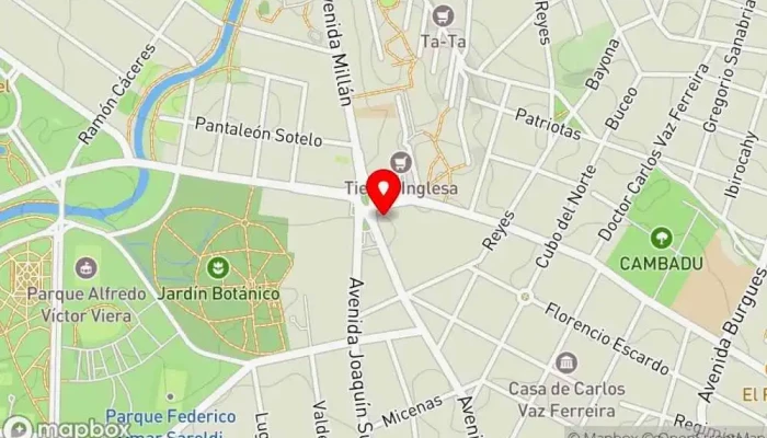 mapa de Pecas Prado Heladería en Montevideo