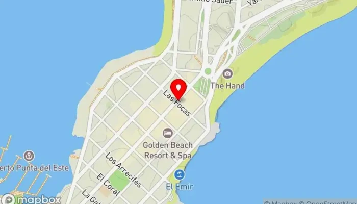 mapa de Pecas Punta del Este Heladería en Punta del Este